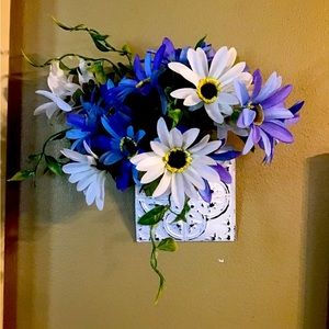 Wall decor blue handmade stunning beautiful Easter house warming gift